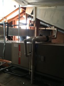 C & M Air Conditioning installs horizontal furnace in attic